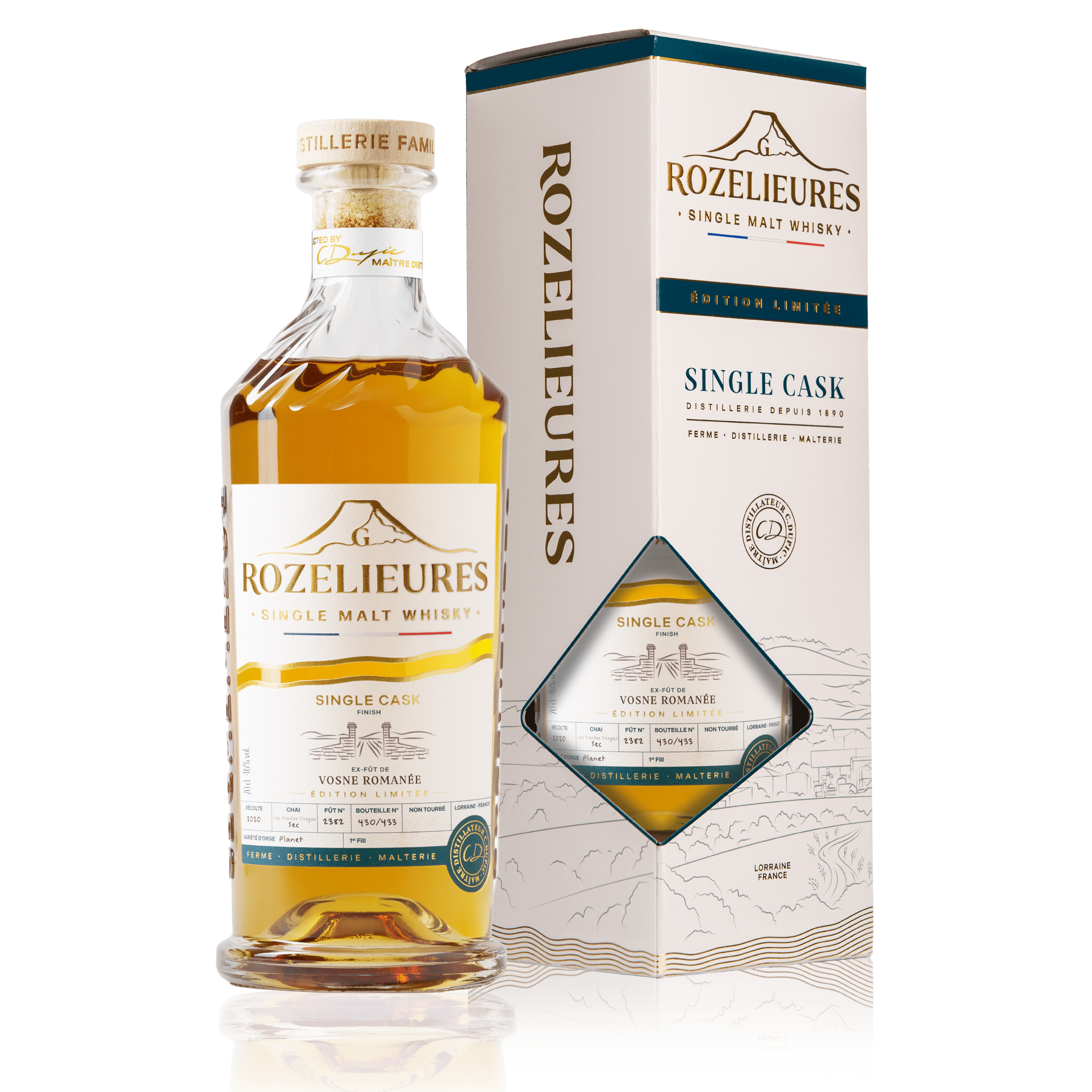 Whisky Rozelieures Fut unique Vosne Romanée 70cl